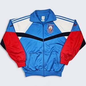 Netherlands Holland KNVB Vintage 80s Adidas Football Soccer Track Jacket